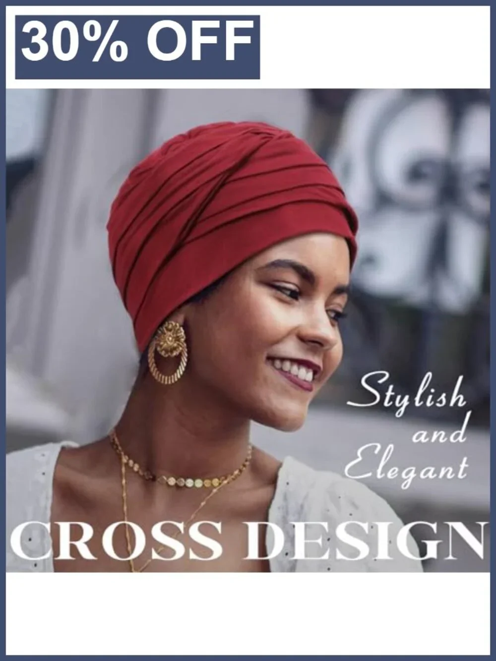 Soft Rayon Cotton Chemo Turban Headwrap Pack of 2 for Hair Loss